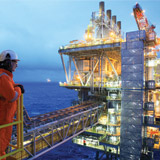 Futuristic offshore Oil rig